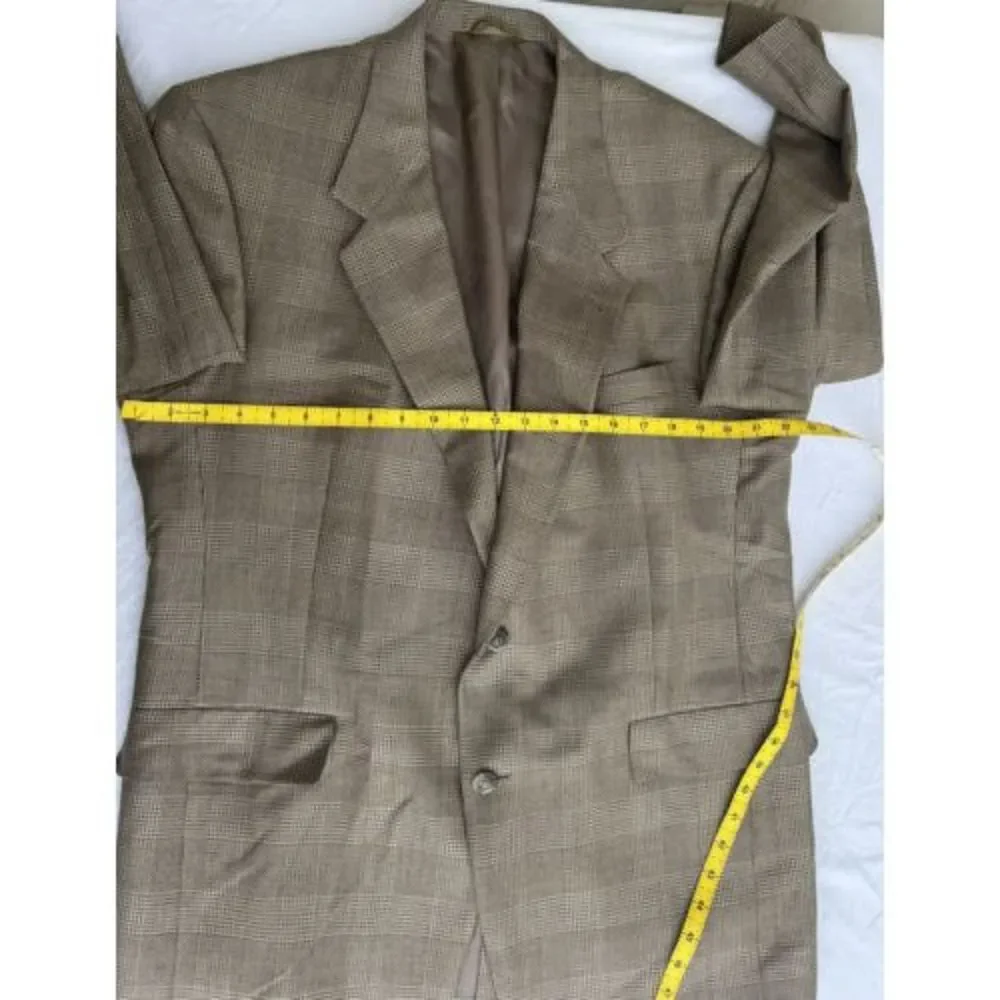 Vintage Hart Schaffner Marx Men's Plaid Check Blazer Sport Coat Jckt See Picture